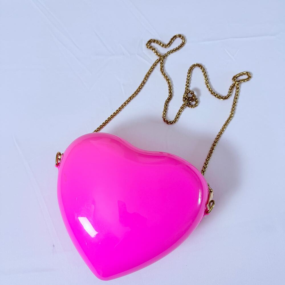 Bubblegum Pink Heart Crossbody Bubble Bag / Purse